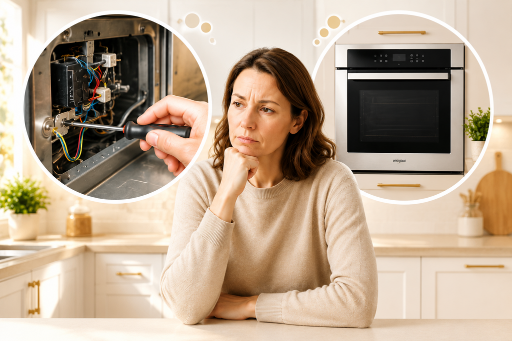 whirlpool oven repair or replace