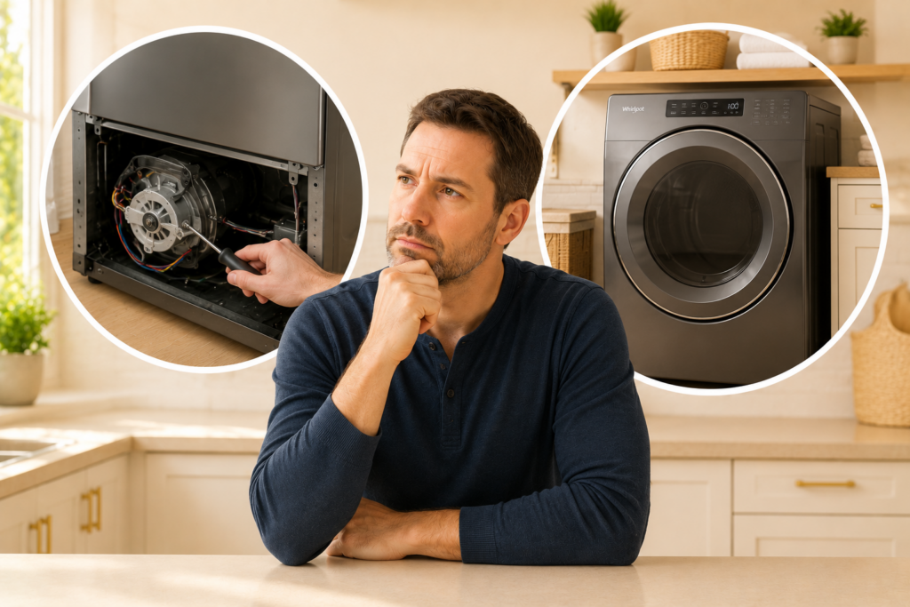 whirlpool dryer repair or replace