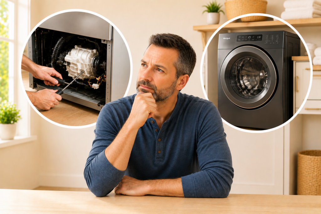 whirlpool washer repair or replace