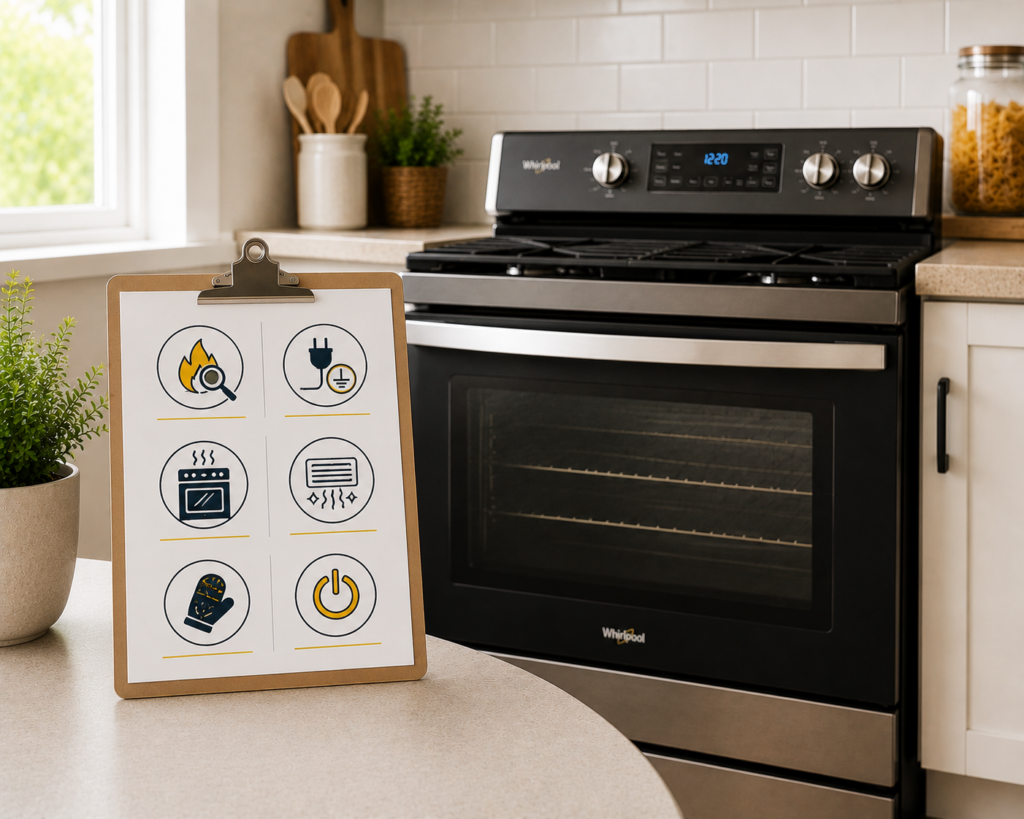 whirlpool oven safety