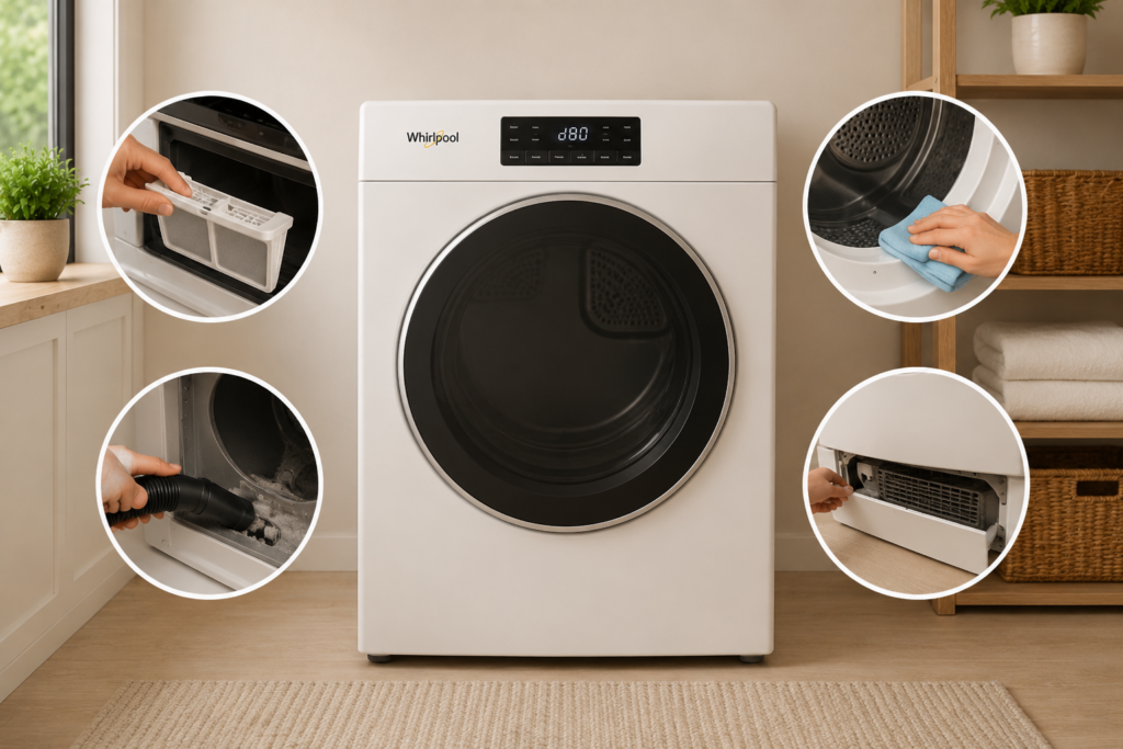 whirlpool dryer error code